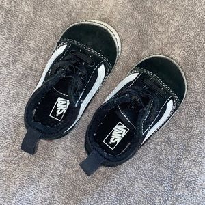 Black & White OldSchool Infant/ Baby  Vans Size 3